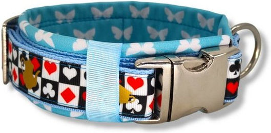 Produktbild von D by E Couture Hunde-Halsband Wonderland II, gepolstert, verstellbar, 40mm breit