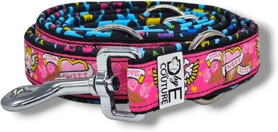 Produktbild von D by E Couture Hundeleine Sweet Crazy Life I, gepolstert, 3-fach verstellbar