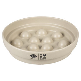 Produktbild von D&D Antischlingnapf Slowfeeder I Love Happy Cats Sue Punkte weiß - 0,75 l