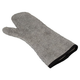 Produktbild von D&D Fellpflegehandschuh I Love Happy Cats Amber aus Mikrofaser grau