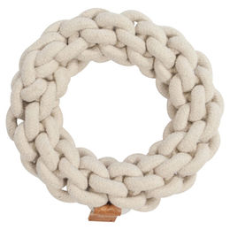 Produktbild von D&D Hundespielzeug Ben geflochtener Ring beige