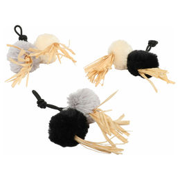 Produktbild von D&D Katzenspielzeug I Love Happy Cats Bälle Raffia aus Plüsch