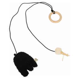 Produktbild von D&D Katzenspielzeug I Love Happy Cats "Belle" mit Holzring schwarz