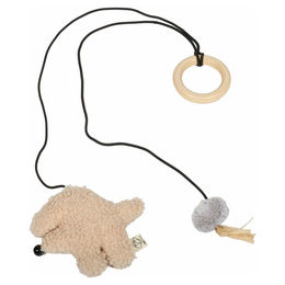 Produktbild von D&D Katzenspielzeug I Love Happy Cats Bix mit Holzring beige