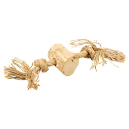 D&D Kaustange aus Kaffeeholz mit Juteseil, Größe M – Bild 1 von 2