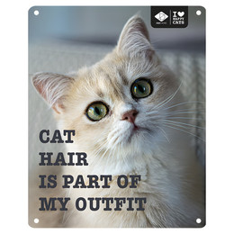 Produktbild von D&D Schild I Love Happy Cats "Cat hair"