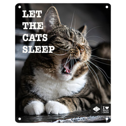 Produktbild von D&D Schild I Love Happy Cats "Let the Cats sleep"