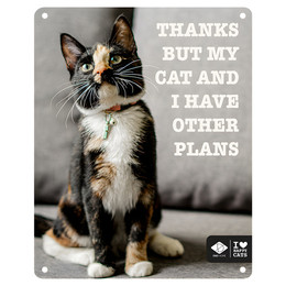 Produktbild von D&D Schild I Love Happy Cats "Other plans"