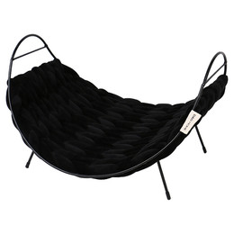 Produktbild von D&D Tierbett Metallbett Baily Fleece schwarz