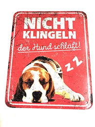 Produktbild von D&D Warnschild Beagle rot
