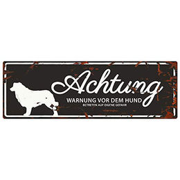 D&D Warnschild Collie schwarz – Bild 1 von 4
