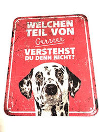 Produktbild von D&D Warnschild Dalmatiner rot