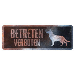 Produktbild von D&D Warnschild Deutscher Schäferhund rostig