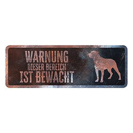 Produktbild von D&D Warnschild Rottweiler rostig