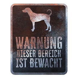 Produktbild von D&D Warnschild Square Dobermann rostig
