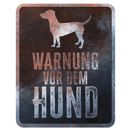 Produktbild von D&D Warnschild Square Jack Russell rostig