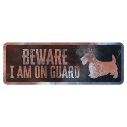 Produktbild von D&D Warnschild Terrier Englisch rostig
