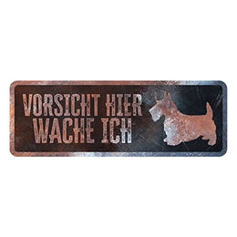 Produktbild von D&D Warnschild Terrier rostig