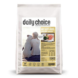 Produktbild von daily choice Basic Trockenfutter mit Geflügel, Reis und Erbsen - 15 kg