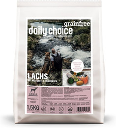 Produktbild von daily choice Lachs mit Kartoffeln und Erbsen Grainfree - 4 x 1,5 kg