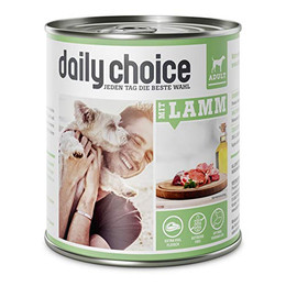 Produktbild von daily choice Nassfutter für Hunde mit Lamm - 6 x 800 g