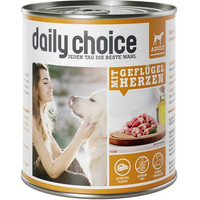Produktbild von daily choice Nassfutter mit Geflügelherzen - 6 x 800 g