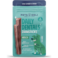 Produktbild von Daily Dentals Zahnsticks Hirsch für Hunde - 70 g