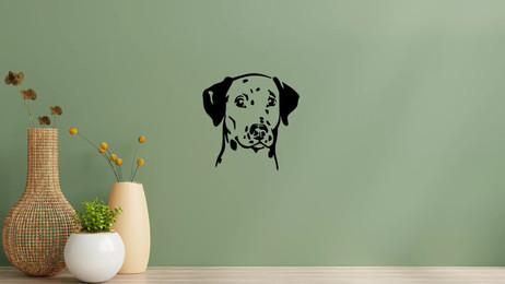Produktbild von Dalmatiner Kopf Wandtattoo Wandbild Wandsticker Wandaufkleber Wanddekoration