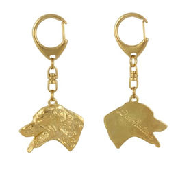 Dalmatiner Schlüsselanhänger mit Goldbeschichtung in Geschenkbox – Bild 1 von 7