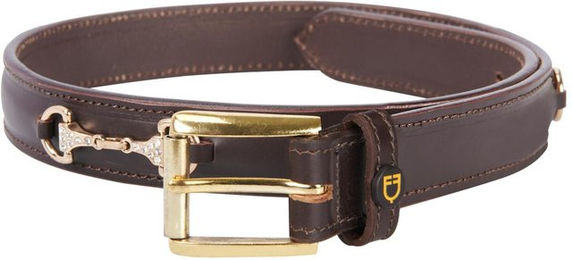 Produktbild von Damen Ledergürtel im englischen Diamantdesign Equestro