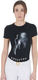 Produktbild von Damen T-Shirt mit Monddruck Equestro