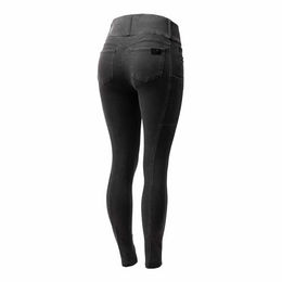 Damen Vollgrip-Denim-Reithose Horze Carolyn – Bild 1 von 4