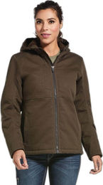 Damen wasserfeste Jacke mit Kapuze Ariat Rebar DuraCanvas – Bild 1 von 5