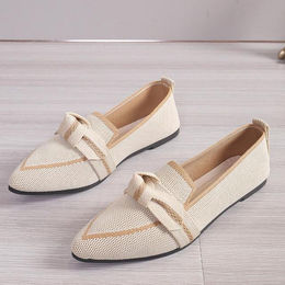 Produktbild von Damenschuhe Halbschuhe Ballerinas Spitzschuh Barfuß Slipper Casual Niedriger Absatz Luxusmarke Damenschuh in Schmetterling 38