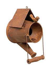 Produktbild von DanDiBo Vogelhaus zum Aufhängen Edelrost Gießkanne