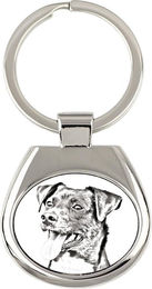 Produktbild von Danish-Swedish Farmdog - keychain with a dog, keychain with a print, personalized pendant from the Art-Dog brand silber