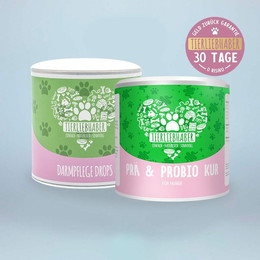 Produktbild von Darmkur Bundle Hund | Darmpflege Drops + Probio Darmkur