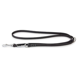Produktbild von Das Lederband Hunde Führleine Barcelona Black, Maße: 200 cm / 18 mm