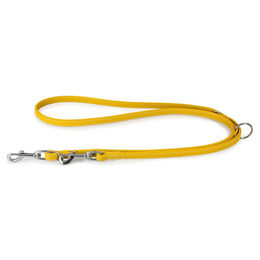 Produktbild von Das Lederband Hunde Führleine Barcelona Vibrant-Yellow, Maße: 200 cm / 18 mm