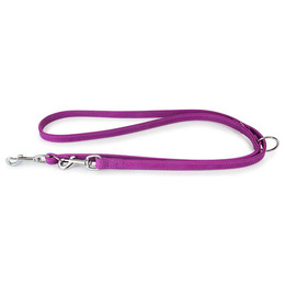 Produktbild von Das Lederband Hunde Führleine Boston Violet, Maße: 200 cm / 22 mm