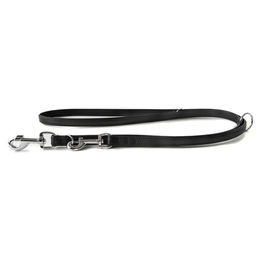 Produktbild von Das Lederband Hunde Führleine Denver schwarz/schwarz, Länge: 200 cm / Breite: 18 mm