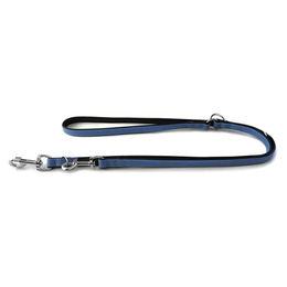 Produktbild von Das Lederband Hunde Führleine Firenze azure/oxford blue