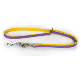 Produktbild von Das Lederband Hunde Führleine Firenze Lilac/Sunshine, Maße: 200 cm / 14 mm
