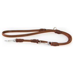 Produktbild von Das Lederband Hunde Führleine rundgenäht Dublin Mocca, Maße: 200 cm / 10 mm