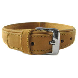 Produktbild von Das Lederband Hundehalsband Boston sand/sand, Länge: 65 cm / Breite: 40 mm