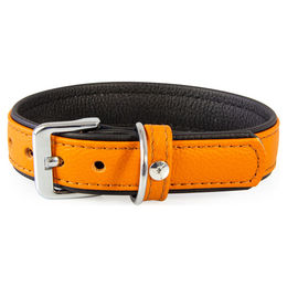 Produktbild von Das Lederband Hundehalsband Denver cognac/schwarz, Länge: 50 cm