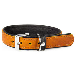 Produktbild von Das Lederband Hundehalsband Vancouver Maroon/Black, Länge: 45 cm