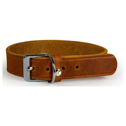 Produktbild von Das Lederband Hundehalsband Weinheim Maroon, Länge: 57 cm