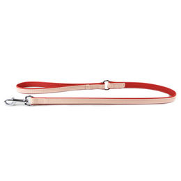 Produktbild von Das Lederband Hundeleine Firenze rosy/rubyred, Länge: 130 cm / Breite: 10 mm