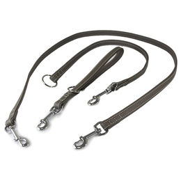 Produktbild von Das Lederband Universal Hundeleine Amsterdam lava, Länge: 235 cm / Breite: 14 mm